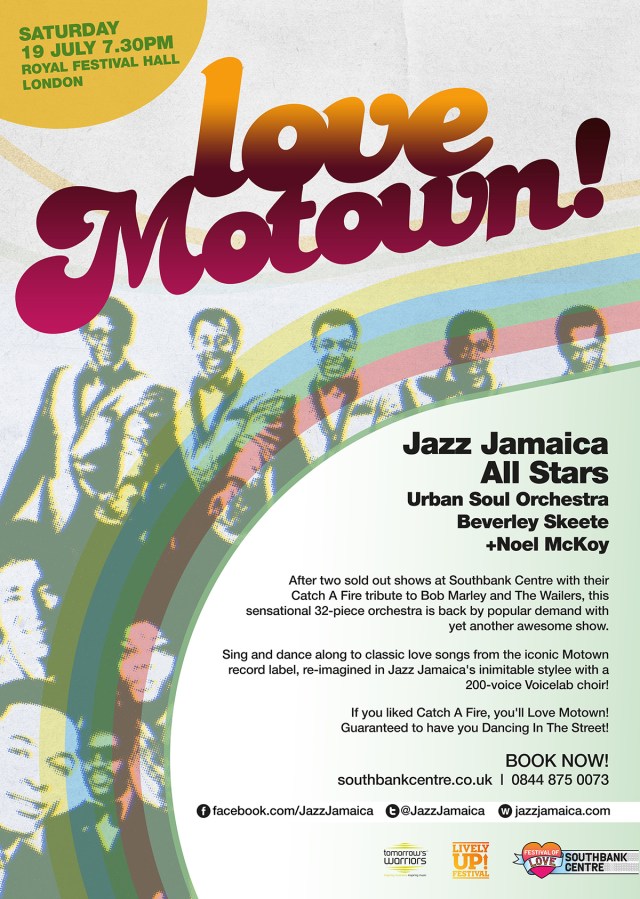 Jazz Jamaica - Love Motown flyer